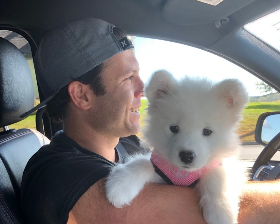 Winnie heading home with her new parents